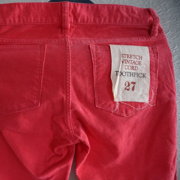 NWT JCrew Pink Corduroy Pants - Size 27 - Picture 7 of 10